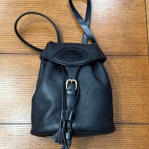 Dooney & Bourke Black Leather Backpack